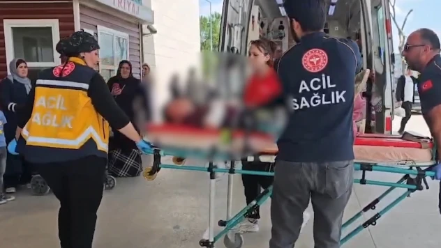 Bacağına korkuluk demiri saplanan çocuk yaralandı