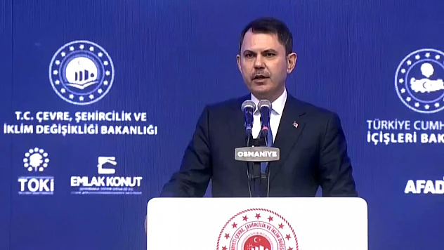 Bakan Kurum, 6 Şubat depremleri anma programı ve toplu açılış töreni için Osmaniye'de