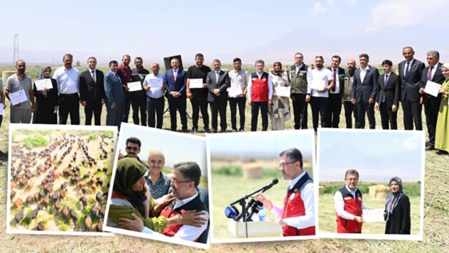 Bakan Yumaklı, hayvan teslim töreninde konuştu