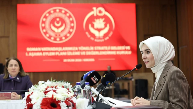 Bakan Göktaş, Roman vatandaşlara yönelik toplantıya katıldı