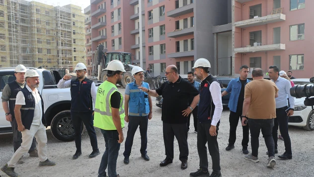 Başkan Akpınar, Güneşevler rezerv konut projesi sahasını inceledi