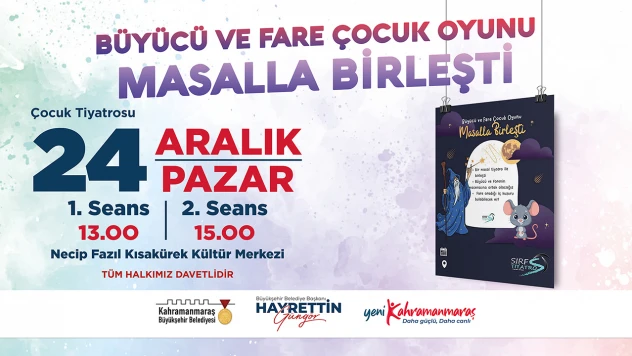 Büyücü ve Fare tiyatrosu minik izleyiciler için sahnelenecek