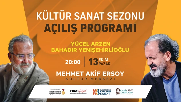 Cahit Zarifoğlu kültür sanat sezonu görkemli programla başlayacak