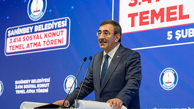 Cevdet Yılmaz, sosyal konut temel atma töreninde konuştu