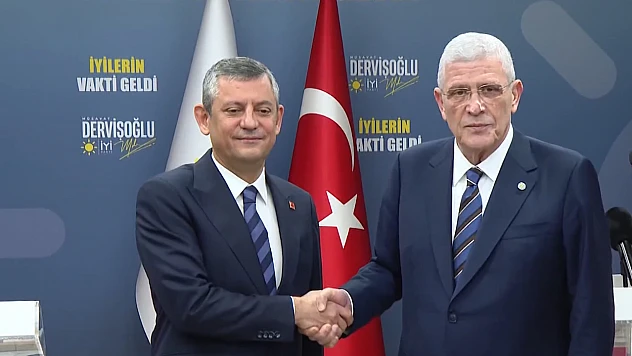 CHP Genel Başkanı Özel, İYİ Parti Genel Başkanı Dervişoğlu'nu ziyaret etti