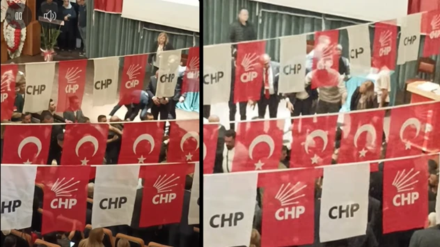 CHP Kahramanmaraş il kongresinde salon karıştı