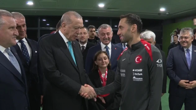 Cumhurbaşkanı Erdoğan, A Milli Futbol Takımına tebrik