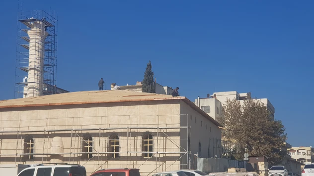 Depremlerde zarar gören 160 yıllık cami yeniden yükseliyor