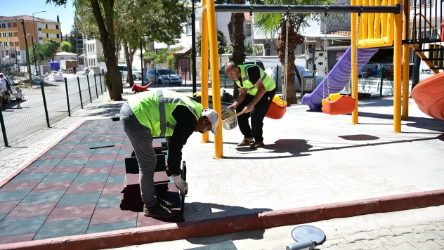 Dulkadiroğlu'nda çocuklara güvenli oyun alanları