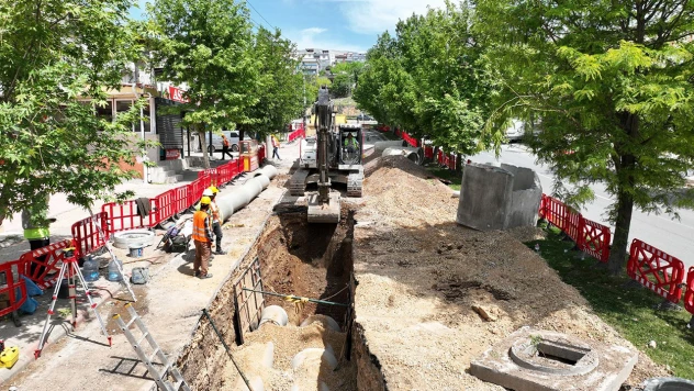 Dulkadiroğlu'nda yeni altyapı hatlarının imalatı sürüyor