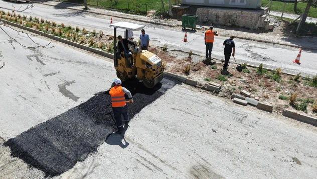 Elbistan'ın Güvenlik Caddesi'nde çalışma