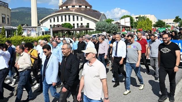 Filistin için eylem yapan ABD'li öğrencilere Kahramanmaraş'tan destek