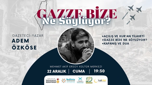 Gazeteci ve Yazar Özköse, Gazze'yi anlatacak