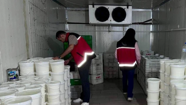 Gıda güvenliğini tehdit eden peynir ve yoğurt imha edildi