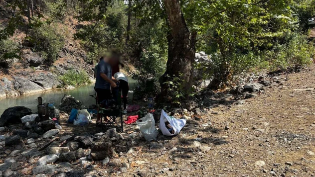 Girişin yasak olduğu ormanda piknik yapan 4 kişiye para cezası