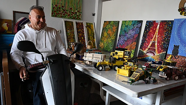 İş kazasında engelli kalınca hobisini mesleğe dönüştürdü