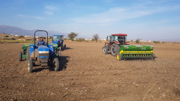 İslahiye Ovası'nda buğday ekimine başlandı