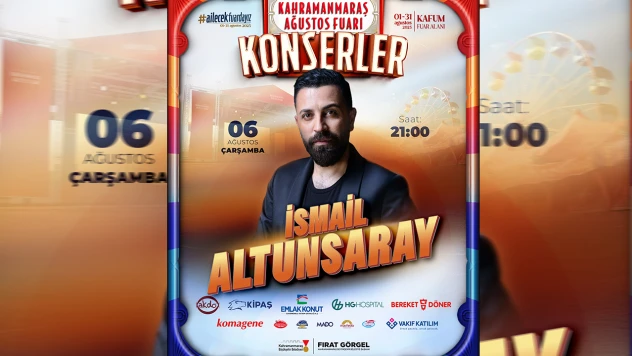 İsmail Altunsaray, sazıyla ve sözüyle Kahramanmaraşlılara müzik ziyafeti yaşatacak