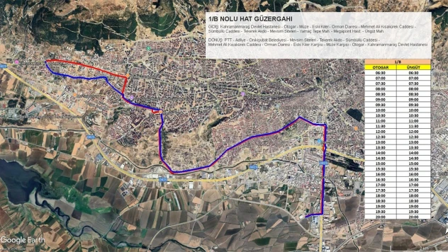Kahramanmaraş Devlet Hastanesi'ne yeni toplu taşıma hattı