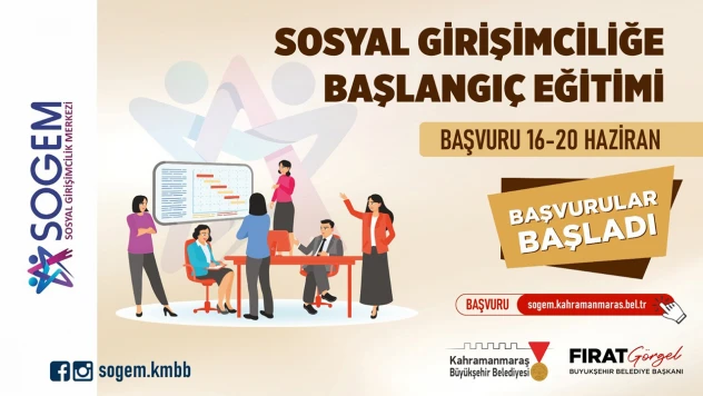 Kahramanmaraş SOGEM'e başvurular başladı
