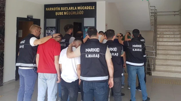 Kahramanmaraş'ta 14 zehir taciri eş zamanlı operasyonla tutuklandı