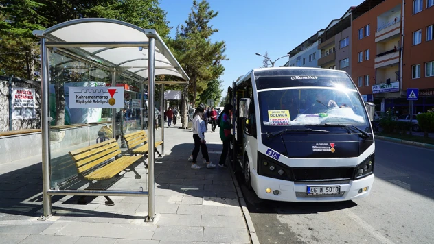 Kahramanmaraş'ta 210 bin kişi toplu taşıma aracını tercih etti