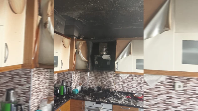 Kahramanmaraş'ta 6. katta mutfakta çıkan yangın korkuttu