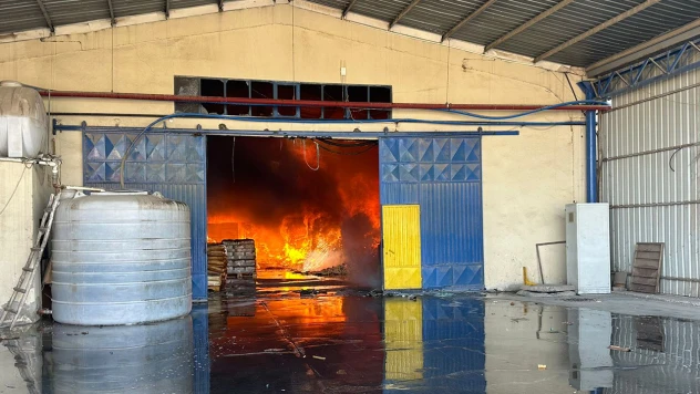 Kahramanmaraş'ta ambalaj fabrikasında yangın