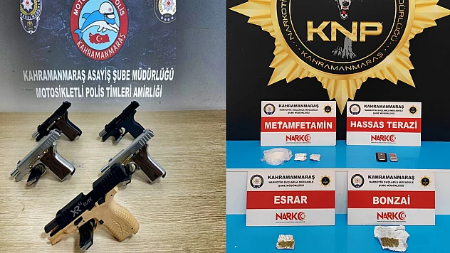 Kahramanmaraş'ta çeşitli suçlardan aranan 147 kişi yakalandı