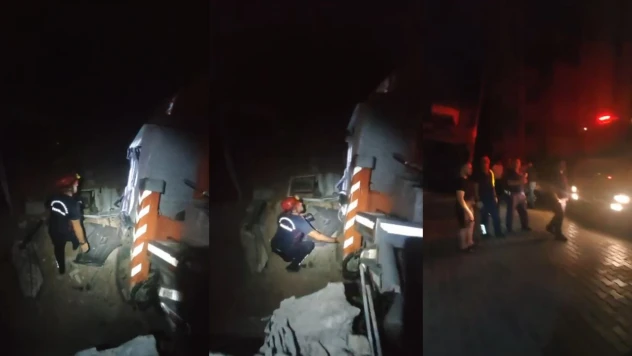 Kahramanmaraş'ta freni boşalan asansörlü yük kamyonu dehşet saçtı