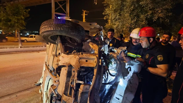 Kahramanmaraş'ta gece saatlerinde kaza! Otomobil yan yattı, 1 yaralı