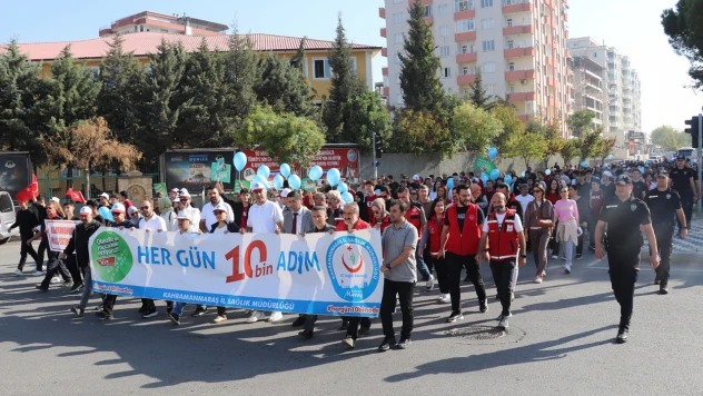 Kahramanmaraş'ta her gün 10 bin adım etkinliği