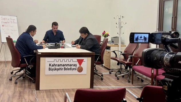 Kahramanmaraş'ta ilk canlı ihale yayını yapıldı!