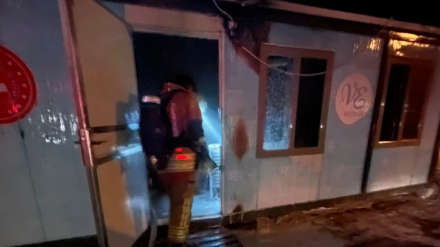 Kahramanmaraş'ta konteyner yangını