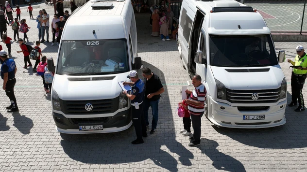 Kahramanmaraş'ta öğrenci servisleri sıkı denetim altında
