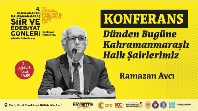 Kahramanmaraş'ta Şiir ve Edebiyat rüzgârı başlıyor