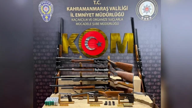 Kahramanmaraş'ta silah kaçakçılığı operasyonu! 7 şüpheli tutuklandı