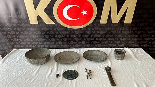 Kahramanmaraş'ta tarihi eser kaçakçılığı operasyonu: 2 Gözaltı