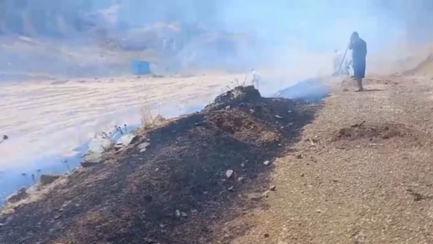 Kahramanmaraş'ta tarım arazisinde yangın çıktı