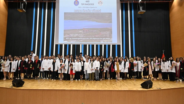 Kahramanmaraş'ta Tıp Fakültesi öğrencileri ilk beyaz önlüklerini giydi