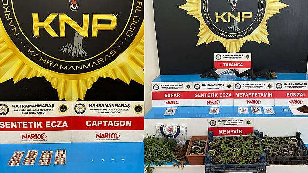 Kahramanmaraş'ta uyuşturucu operasyonu!  136 şahıs yakalandı