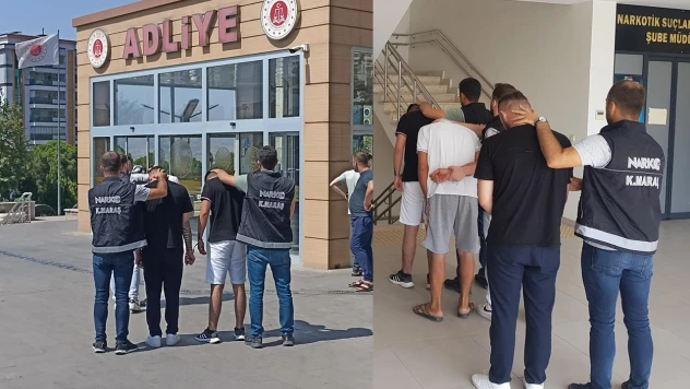 Kahramanmaraş'ta uyuşturucu operasyonunda 3 zanlı tutuklandı