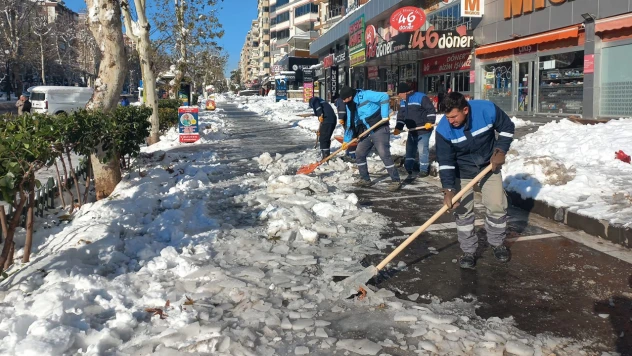 Kahramanmaraş'ta yaya güvenliği için yoğun mesai