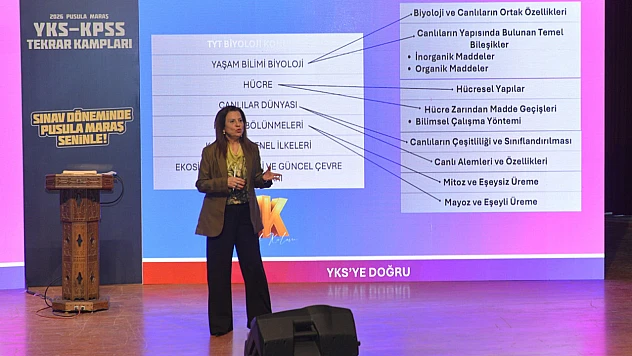 Kahramanmaraş'ta YKS kampında Biyoloji günü