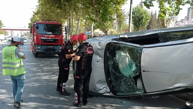 Kahramanmaraş'ta yürekleri ağza getiren kaza