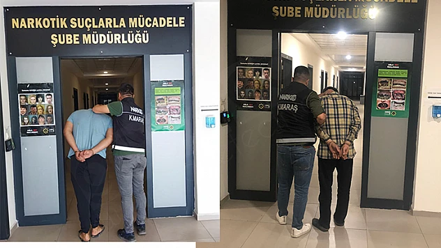 Kahramanmaraş'ta zehir taciri 3 şüpheli yakalandı