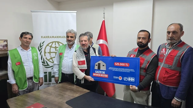 Kahramanmaraş'tan Gazze'ye anlamlı destek
