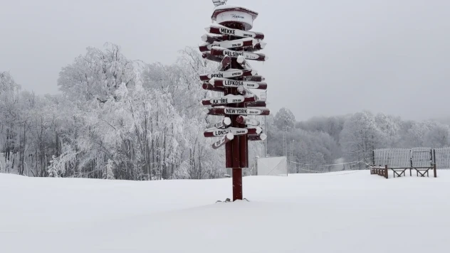 Kar kalınlığı 55 santimetre ölçüldü