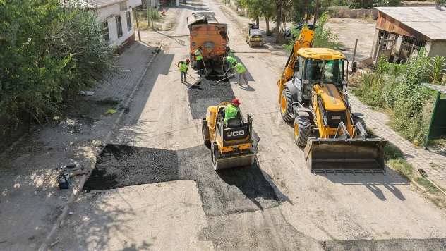 KASKİ'den Elbistan'da asfalt çalışması