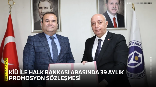 KİÜ ile Halk Bankası arasında 39 aylık promosyon sözleşmesi